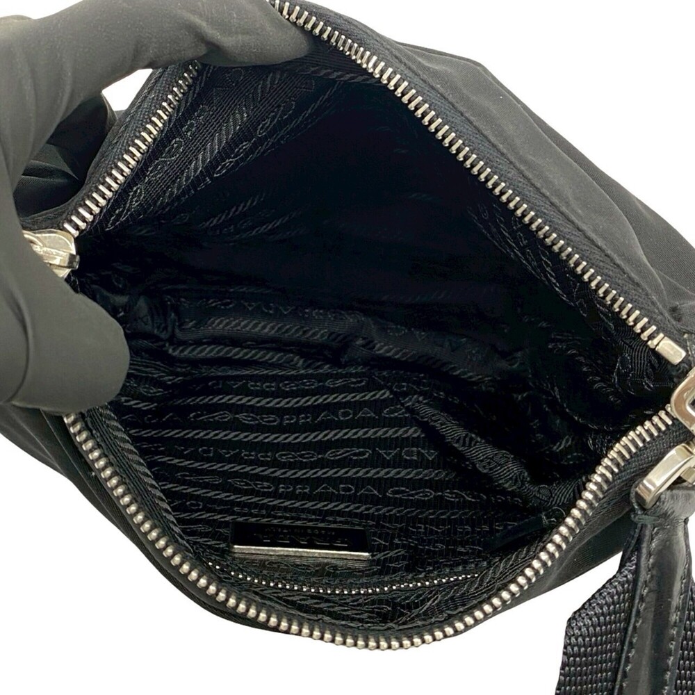 PRADA Black Leather Shoulder Bag - Picture 9 of 10